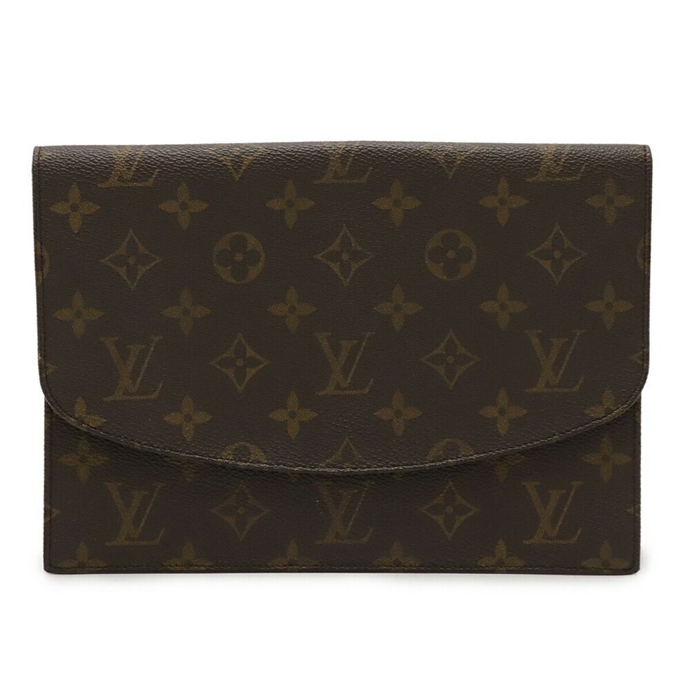 LOUIS VUITTON Authentic Brown Monogram Pochette Pouch - Picture 2 of 8